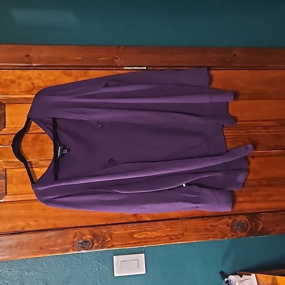 Purple plus size cardigan - Picture 1 of 2